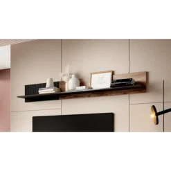 RANDOM P-2 hængende hylde, - wotan eg/Sort