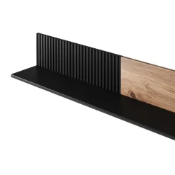 RANDOM P-2 hængende hylde, - wotan eg/Sort