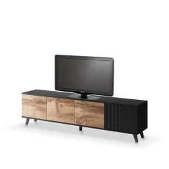 RANDOM RTV-3 TV bord 200 cm, wotan eg / Sort