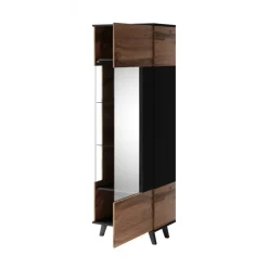 RANDOM W-1 Vitrineskab, - wotan eg/Sort