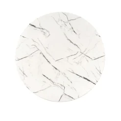 RAYMOND 2 bord, Hvid marmor / guld