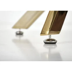 RAYMOND 2 bord, Hvid marmor / guld