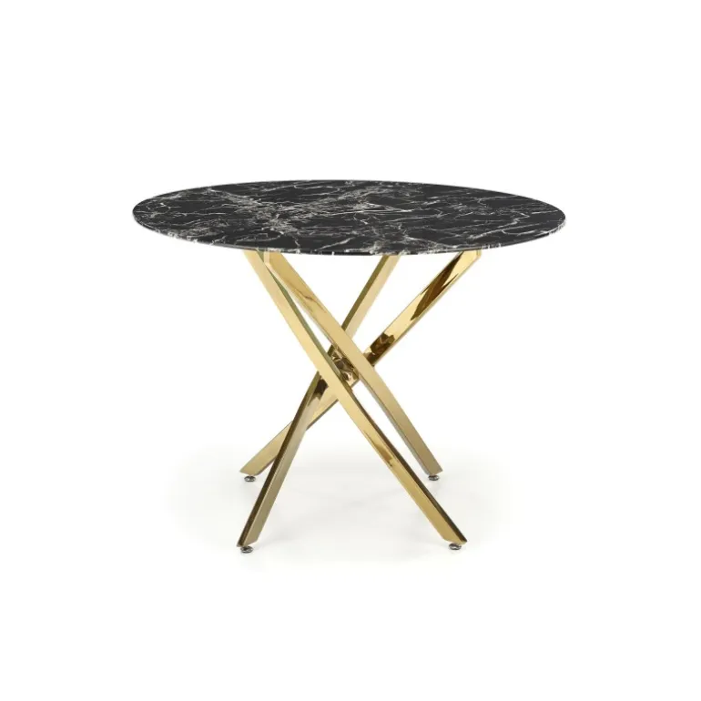 RAYMOND 2 bord, Sort marmor / guld