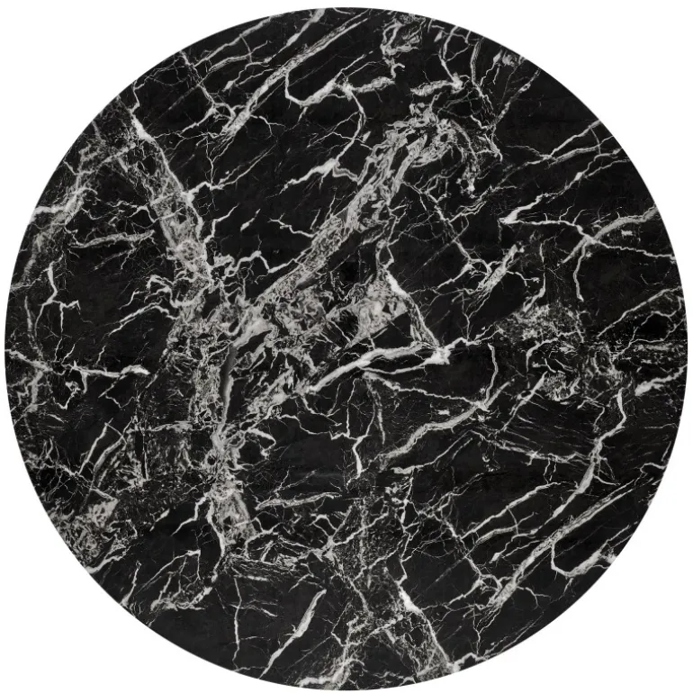 RAYMOND 2 bord, Sort marmor / guld