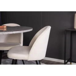 Razzia Rund Spisebordssæt - Beige og Sort og Grå