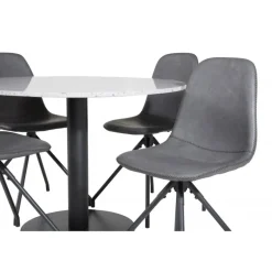 Razzia Rund Spisebordssæt - Sort og Grå