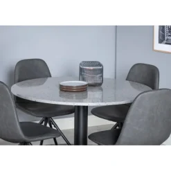 Razzia Rund Spisebordssæt - Sort og Grå