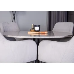 Razzia Rundt Spisebordssæt - Sort og Grå