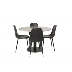 Razzia Rundt Spisebordssæt - Sort og Grå