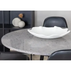 Razzia Rundt Spisebordssæt - Sort og Grå