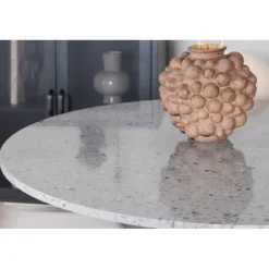 Razzia Rundt Spisebordssæt - Beige, Sort og Hvid