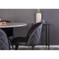 Razzia Rundt Spisebordssæt - Sort og Grå