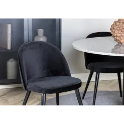 Razzia Rundt Spisebordssæt - Sort og Grå