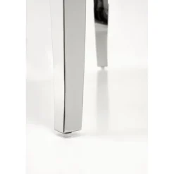 REGINALD bord, - top - Hvid marmor, ben - sølv