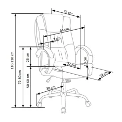 RELAX executive kontorstol Sort