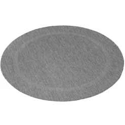 Relax Rund Udendørs tæppe Ensfarvet - Grå