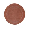 Relax Rund Udendørs tæppe Ensfarvet - Kobber