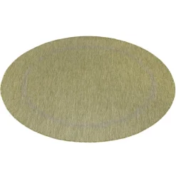 Relax Rund Udendørs tæppe Ensfarvet - Grøn
