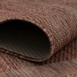 Relax Udendørs tæppe Ensfarvet - Rød