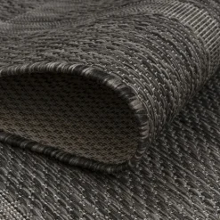 Relax Udendørs tæppe Ensfarvet - Sort