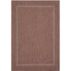 Relax Udendørs Tæppeløber Ensfarvet - Rød