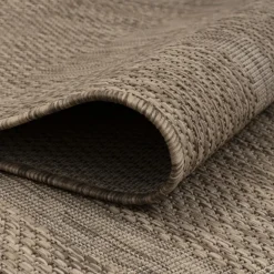 Relax Udendørs Tæppeløber Ensfarvet - Brun