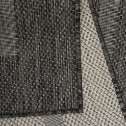 Relax Udendørs Tæppeløber Ensfarvet - Sort