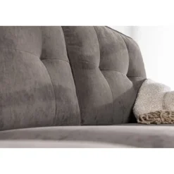 Remis 3 personers chaiselongsofa - Krom og Mørkegrå