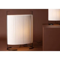 Rennes - Stor Gulvlampe - Beige og Sort