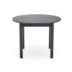 RINGO Rundt spisebord med udtræk 102cm udvides til 142cm - Sort