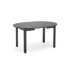 RINGO Rundt spisebord med udtræk 102cm udvides til 142cm - Sort