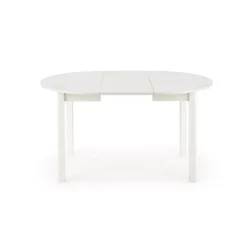 RINGO Rundt spisebord med udtræk 102cm udvides til 142cm - Hvid