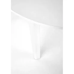 RINGO Rundt spisebord med udtræk 102cm udvides til 142cm - Hvid