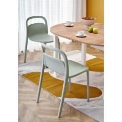 RINGO Rundt spisebord med udtræk 102cm udvides til 142cm - Håndværk eg og Hvid