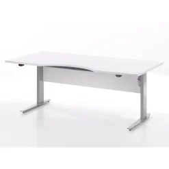 Rio hæve/sænke skrivebord 180 cm - Hvid