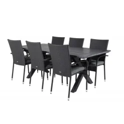 Rives t Loungesæt - Havemøbelsæt - Sort