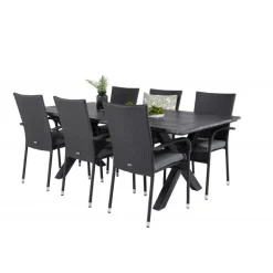 Rives t Loungesæt - Havemøbelsæt - Sort