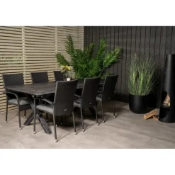 Rives t Loungesæt - Havemøbelsæt - Sort