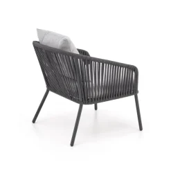 ROCCA havesæt (sofa + 2 stole + kaffebord), MørkeGrå / lyseGrå