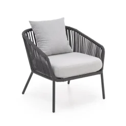 ROCCA havesæt (sofa + 2 stole + kaffebord), MørkeGrå / lyseGrå