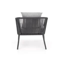 ROCCA havesæt (sofa + 2 stole + kaffebord), MørkeGrå / lyseGrå