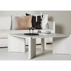 Rogaland Sofabord 100 X 100cm - Hvid