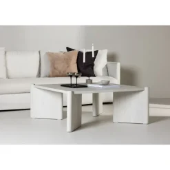 Rogaland Sofabord 100 X 100cm - Hvid