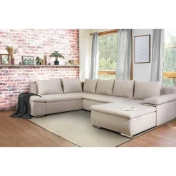 Romo U-Sofa Højrevendt - integreret sovefunktion