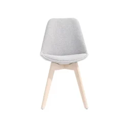 Rosa skalstol i lysegrå