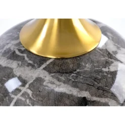 ROSA sofabord, Hvid marmor / Grå marmor / guld