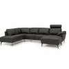 Roskilde Hjørnesofa med chaiselong Sort - Højrevendt