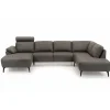 Roskilde Hjørnesofa med chaiselong Sort - Venstrevendt