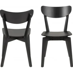 Roxby Spisebordsstol – Mat Sort Acryl Lak