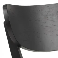 Roxby Spisebordsstol – Mat Sort Acryl Lak